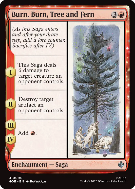 Burn, Burn, Tree and Fern (0090) (HOB)