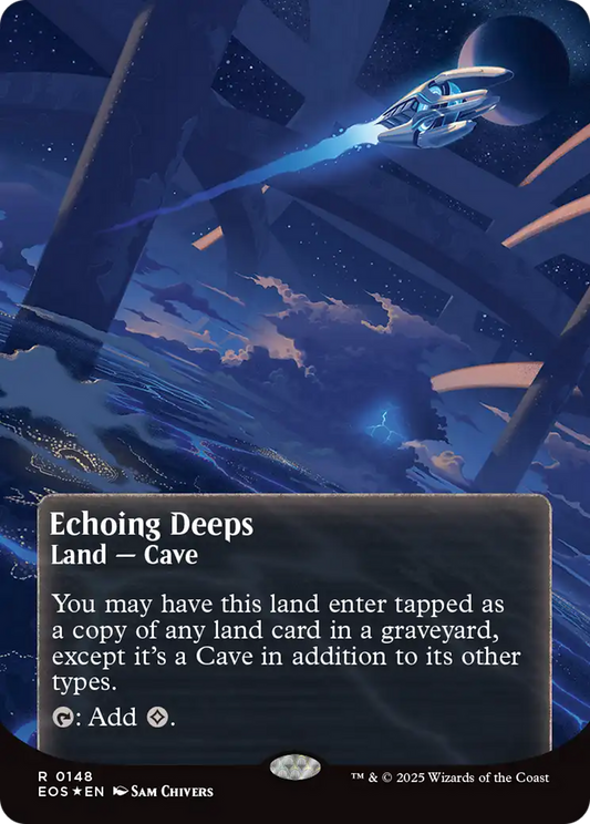 Echoing Deeps (0148) (Borderless) - Galaxy Foil