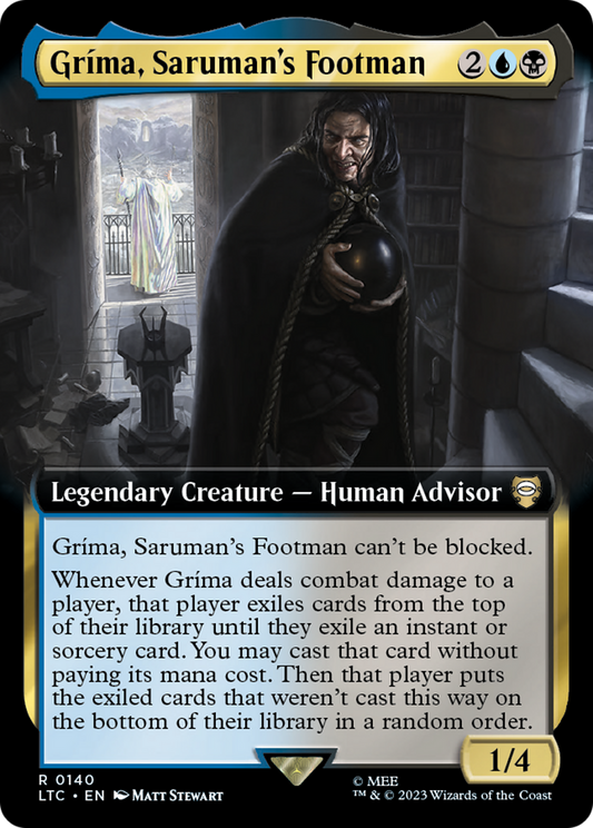 Grima, Saruman's Footman (0140) (Extended Art)