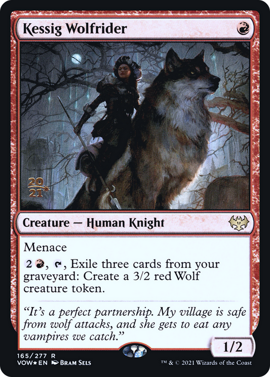 Kessig Wolfrider (165) (Prerelease) - Foil