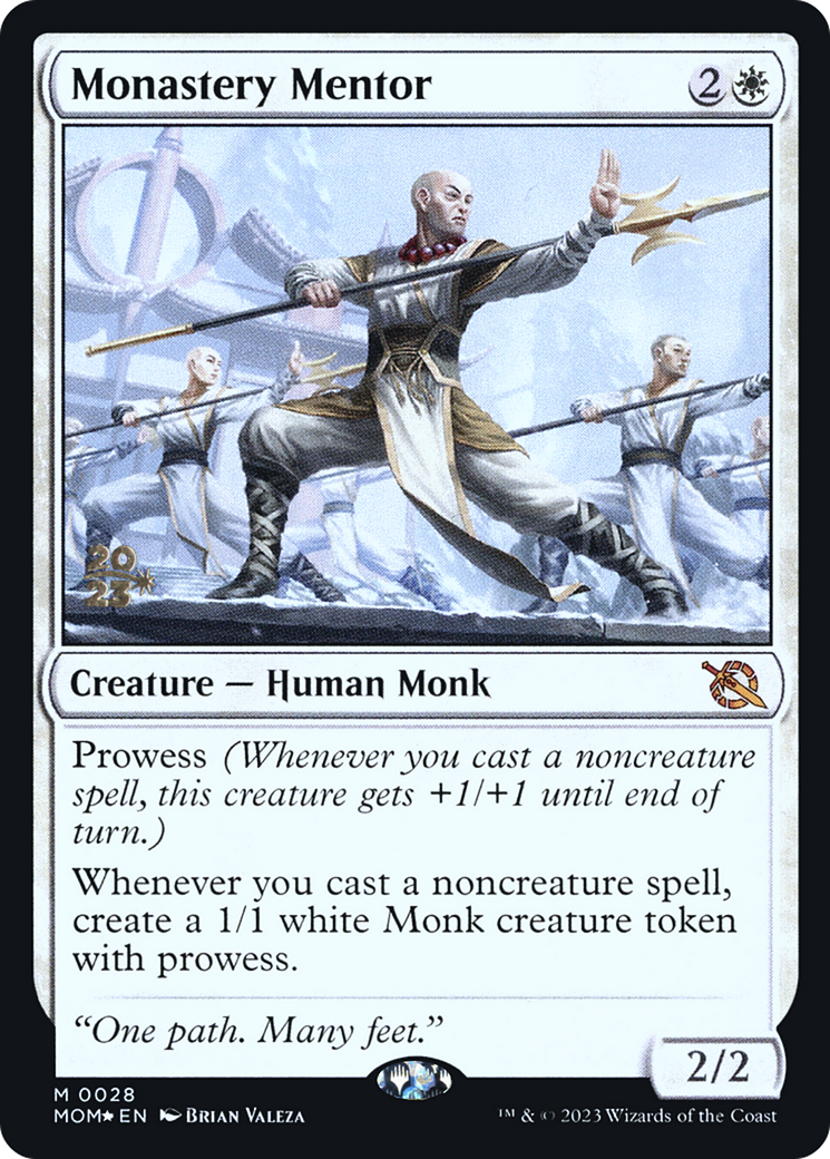 Monastery Mentor (0028) (Prerelease) - Foil