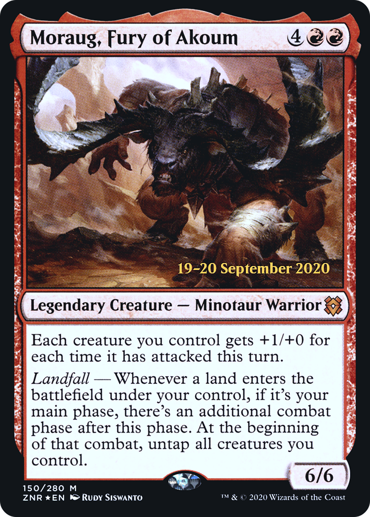 Moraug, Fury of Akoum (150) (Prerelease) - Foil