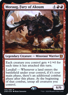 Moraug, Fury of Akoum (150) (Prerelease) - Foil