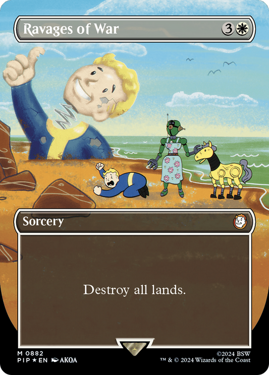 Ravages of War (0882) (Borderless) - Surge Foil