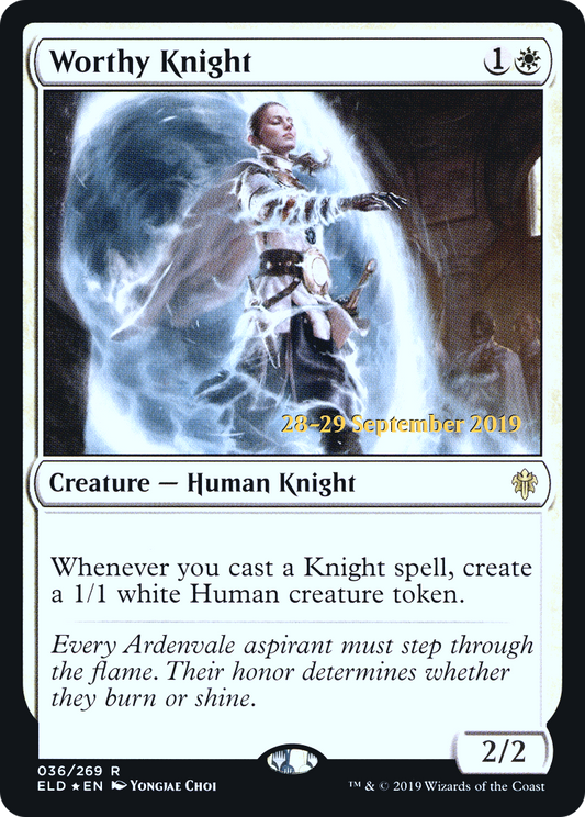 Worthy Knight (036) (Prerelease) - Foil