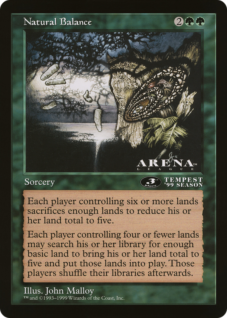 Natural Balance (3rd Place) (Oversized) (Arena League Promo)