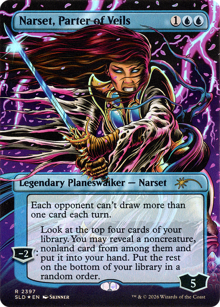 Narset, Parter of Veils (2397) (Borderless) (SLD) - Foil