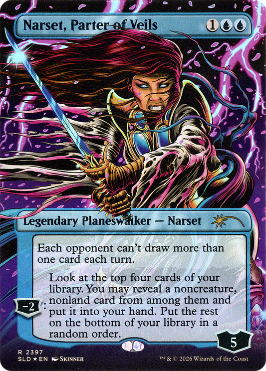 Narset, Parter of Veils (2397) (Borderless) (SLD) - Foil