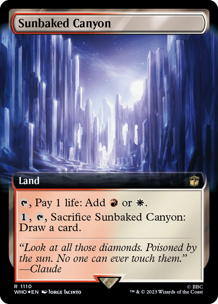 Sunbaked Canyon (1110) (Extended Art) - Surge Foil