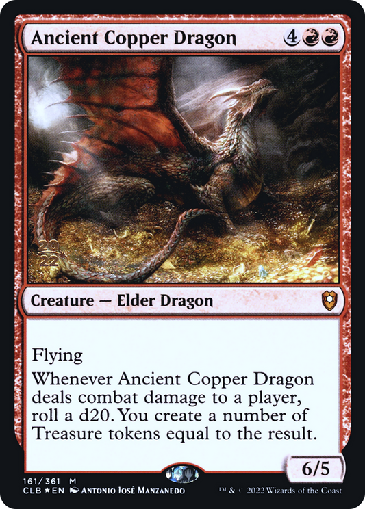 Ancient Copper Dragon (161) (Prerelease) - Foil