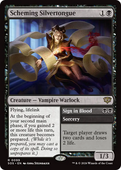 Scheming Silvertongue // Sign in Blood (SOS) - Foil