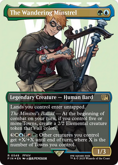 The Wandering Minstrel (0548) (Borderless) - Surge Foil
