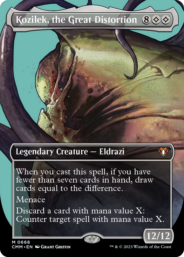Kozilek, the Great Distortion (0668) (Borderless) - Foil