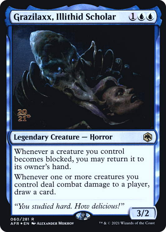Grazilaxx, Illithid Scholar (060) (Prerelease) (PAFR) - Foil