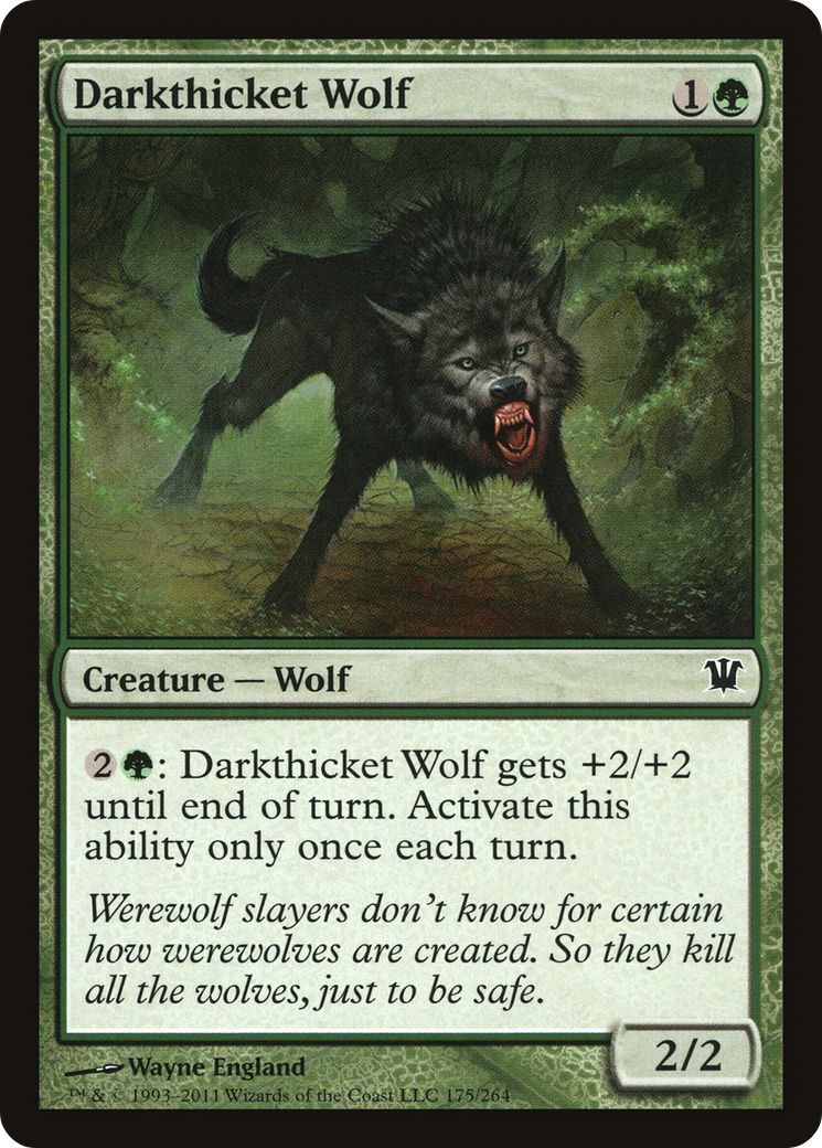 Darkthicket Wolf - Foil
