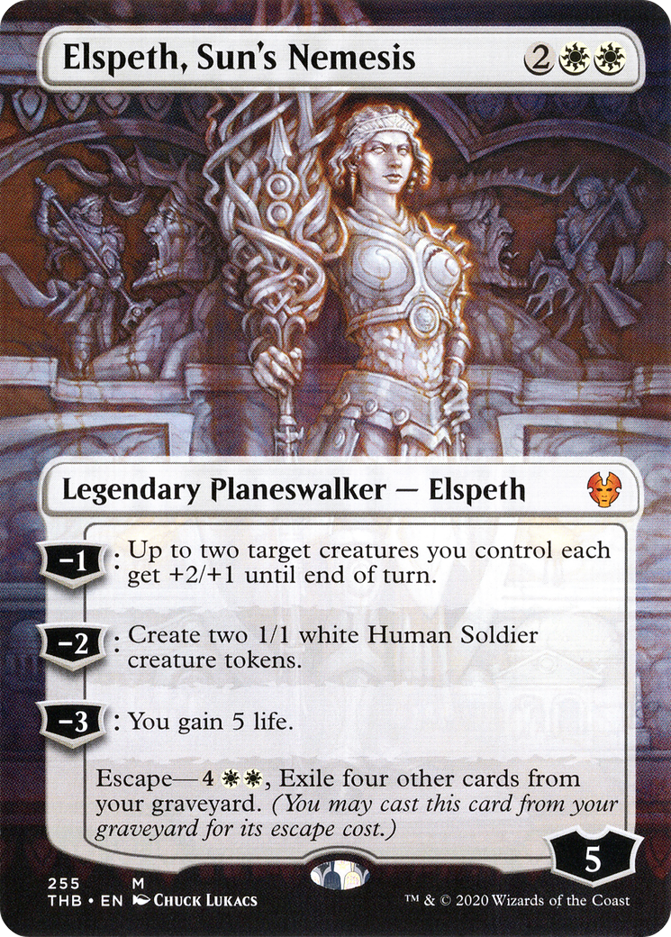 Elspeth, Sun's Nemesis (255) (Borderless) - Foil