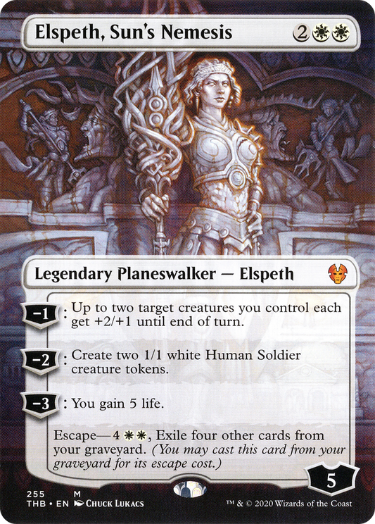 Elspeth, Sun's Nemesis (255) (Borderless) - Foil
