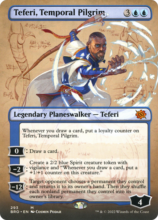 Teferi, Temporal Pilgrim (293) (Borderless) - Foil