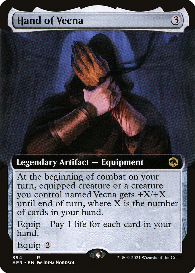 Hand of Vecna (394) (Extended Art) - Foil