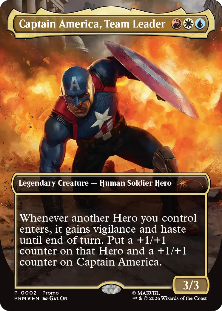 Captain America, Team Leader (0006) (LMAR) - Foil