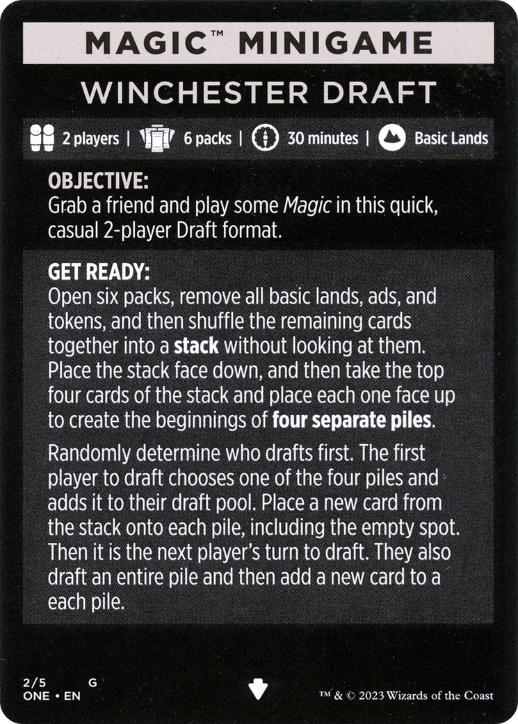 Magic Minigame: Winchester Draft (MONE)