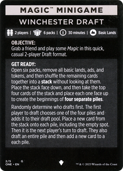 Magic Minigame: Winchester Draft (MONE)