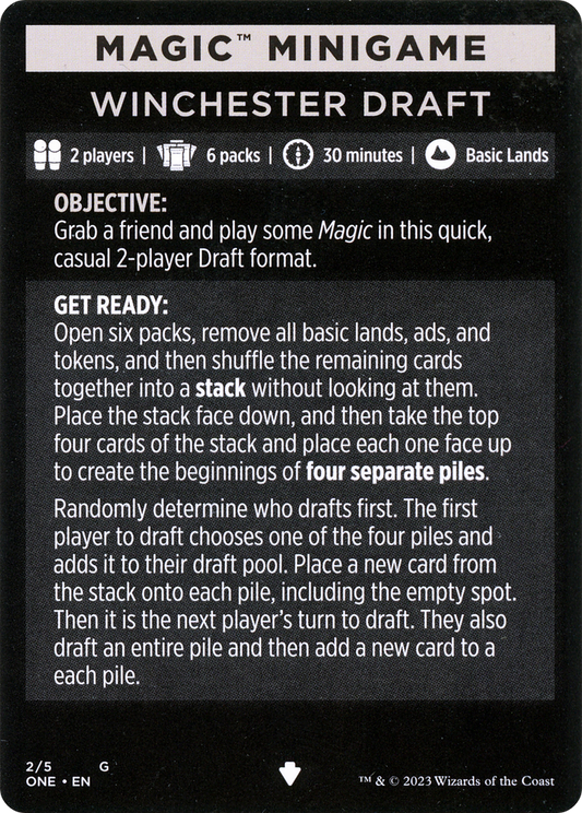 Magic Minigame: Winchester Draft (MONE)