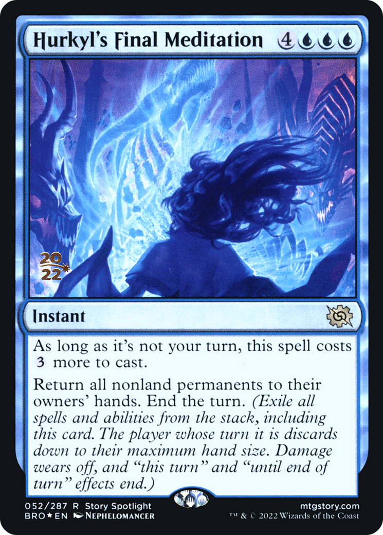 Hurkyl's Final Meditation (052) (Prerelease) - Foil