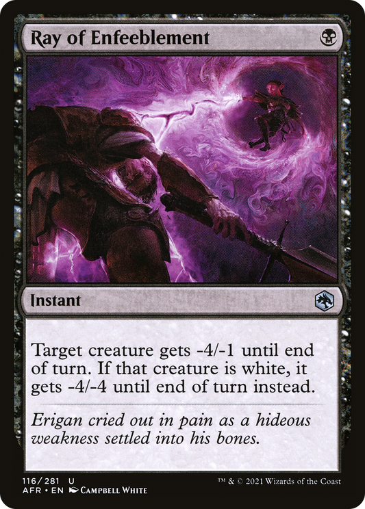 Ray of Enfeeblement - Foil