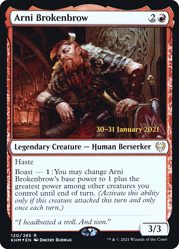 Arni Brokenbrow (120) (Prerelease) - Foil
