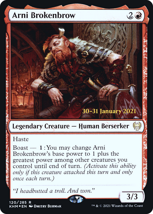 Arni Brokenbrow (120) (Prerelease) - Foil