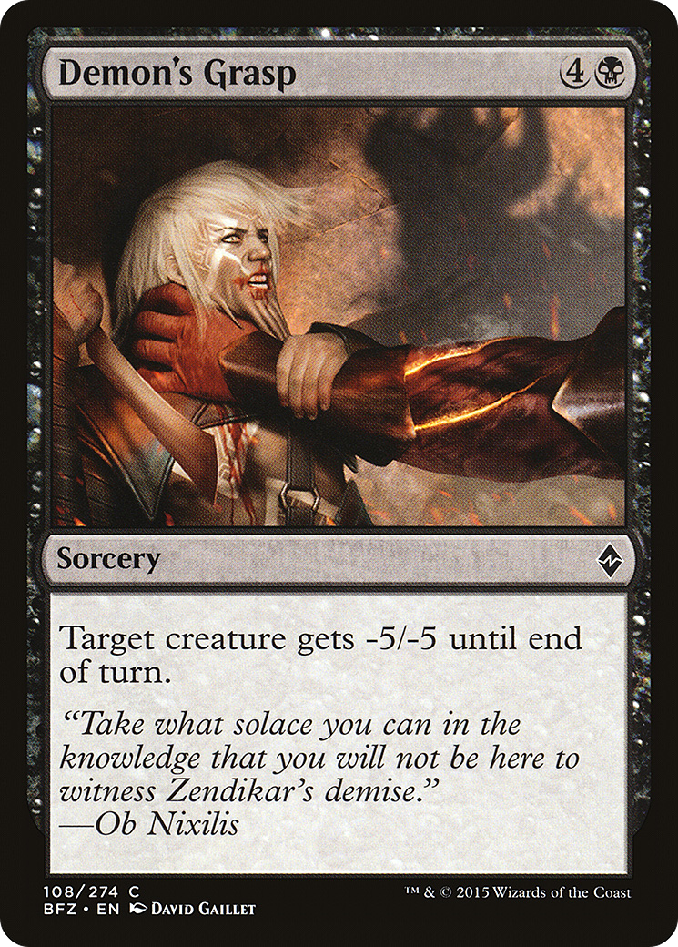Demon's Grasp - Foil