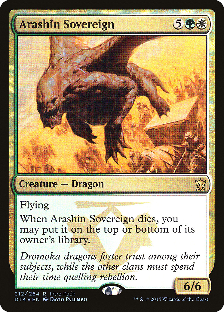 Arashin Sovereign (212) (Intro Pack) - Foil