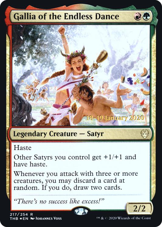 Gallia of the Endless Dance (217) (Prerelease) - Foil