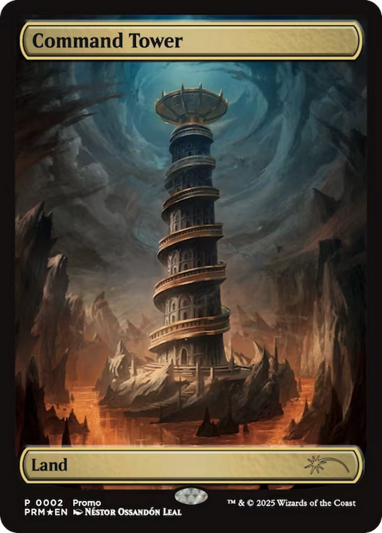 Command Tower (0002) (Borderless) - Foil pw25