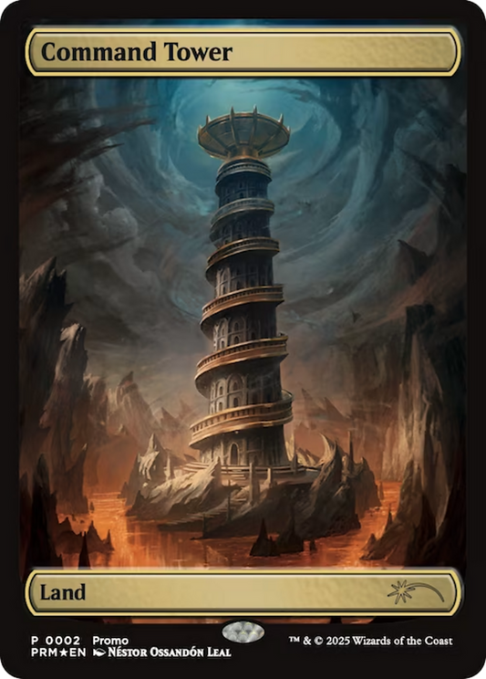 Command Tower (0002) (Borderless) - Foil pw25