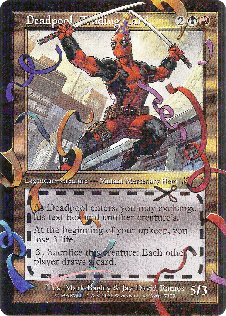 Deadpool, Trading Card (7129) (Showcase) (SLD) - Foil