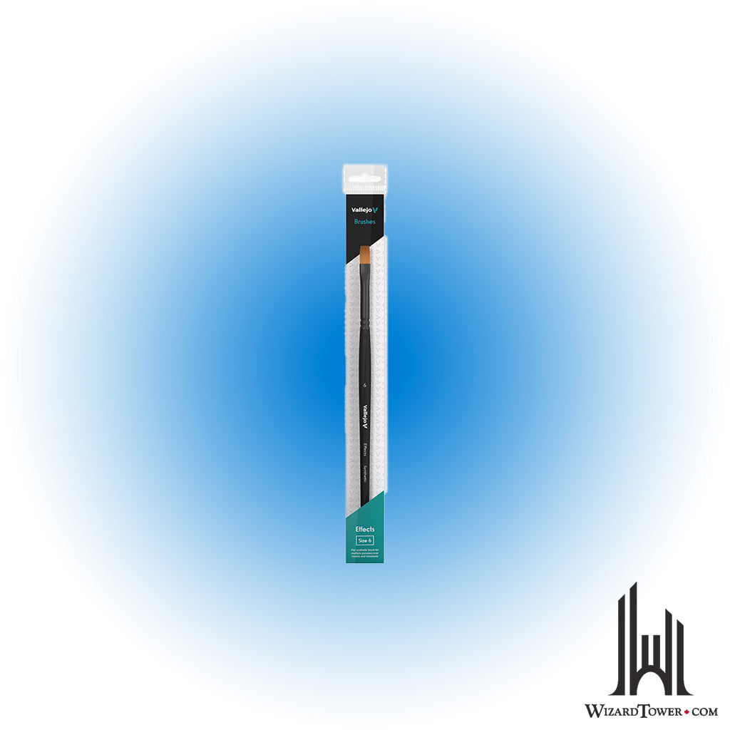 Vallejo Flat Rectangular Synthetic Brush No. 6