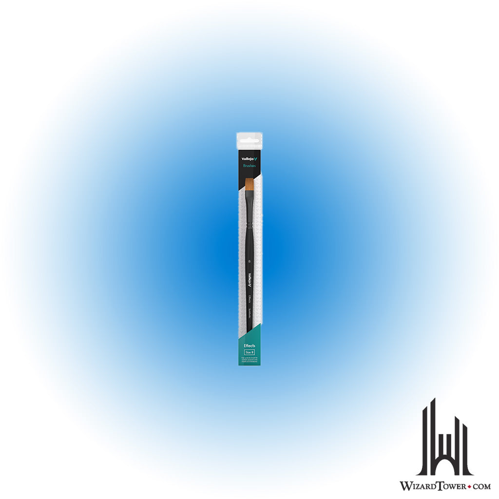 Vallejo Flat Rectangular Synthetic Brush No. 8