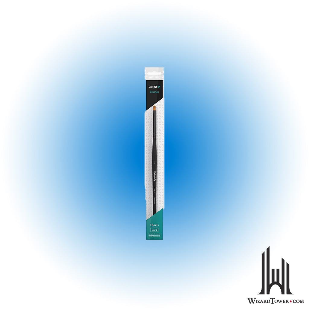 Vallejo Flat Rectangular Synthetic Brush No. 2