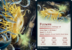 Flumph (12/81) Art Card (AAFR) - Gold-Stamped Signature