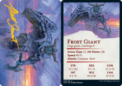 Frost Giant (05/81) Art Card (AAFR) - Gold-Stamped Signature