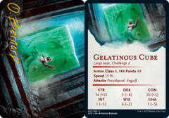 Gelatinous Cube (07/81) Art Card (AAFR) - Gold-Stamped Signature