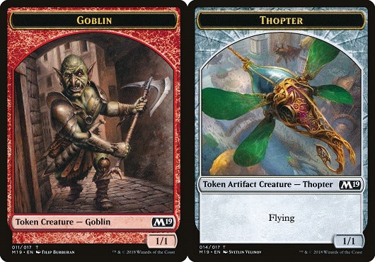 Goblin (011) // Thopter (014) Double-Sided Token (TGNT)