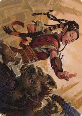 Half-Elf Monk (28/81) Art Card