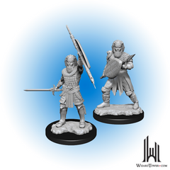 Unpainted Miniature - Dungeons & Dragons - Human Male Fighter
