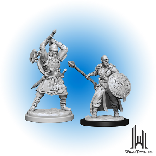 Unpainted Miniature - Dungeons & Dragons - Human Barbarian Male