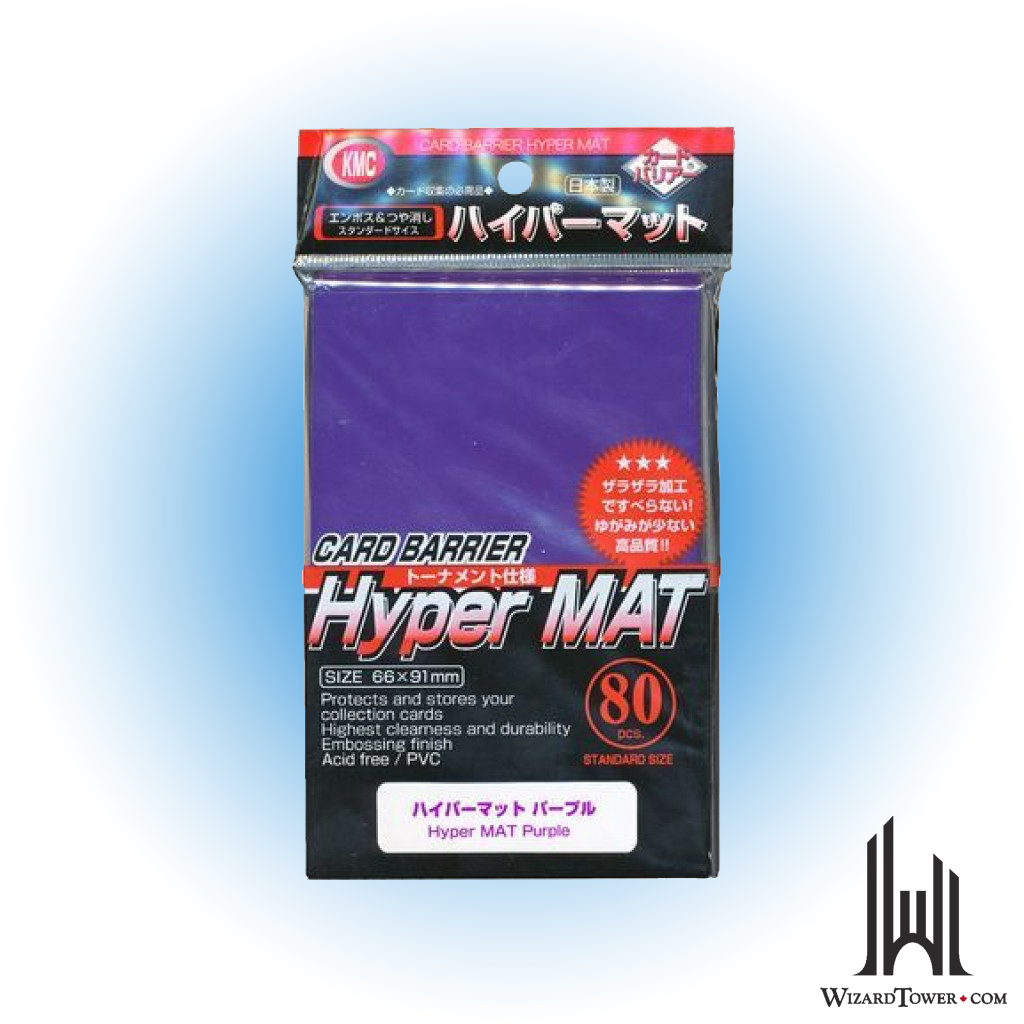 Deck Protectors - KMC Hyper Mat Purple 80ct