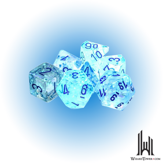 Dice Set - Borealis Icicle / Light Blue Luminary 7ct