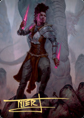 Kaya the Inexorable (58/81) Art Card (AKHM) - Gold-Stamped Signature